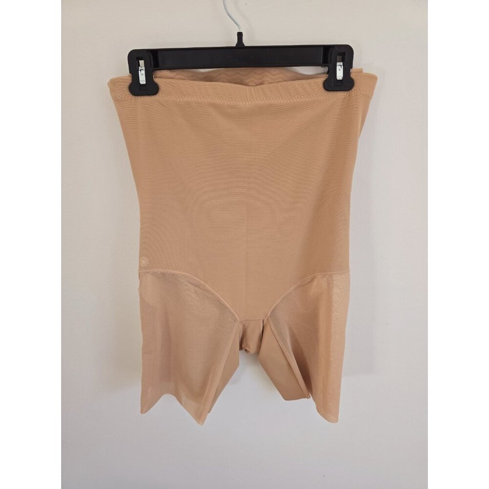 Honeylove SuperPower Shorts Shorts Shapewear XL Gusset Beige Nude Boned Womens